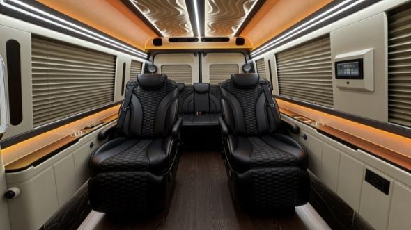 8 passenger sprinter van inside fresno