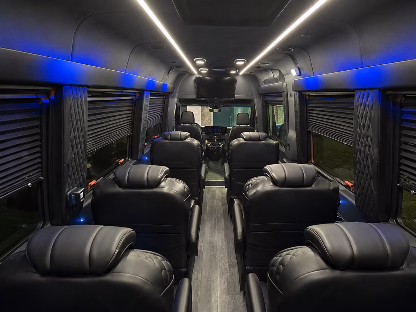fresno 10 passenger sprinter van inside