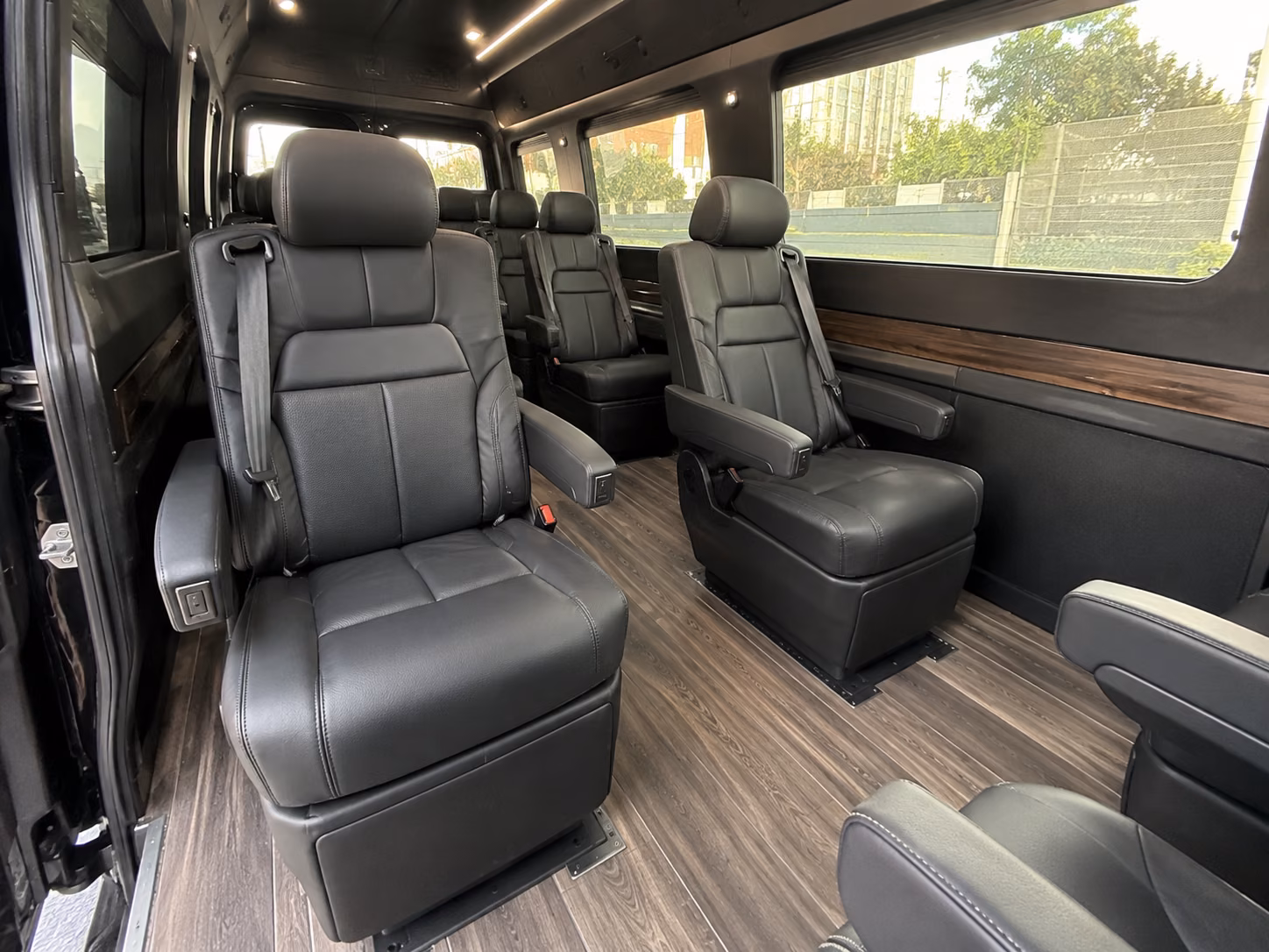 fresno 20 passenger sprinter van inside