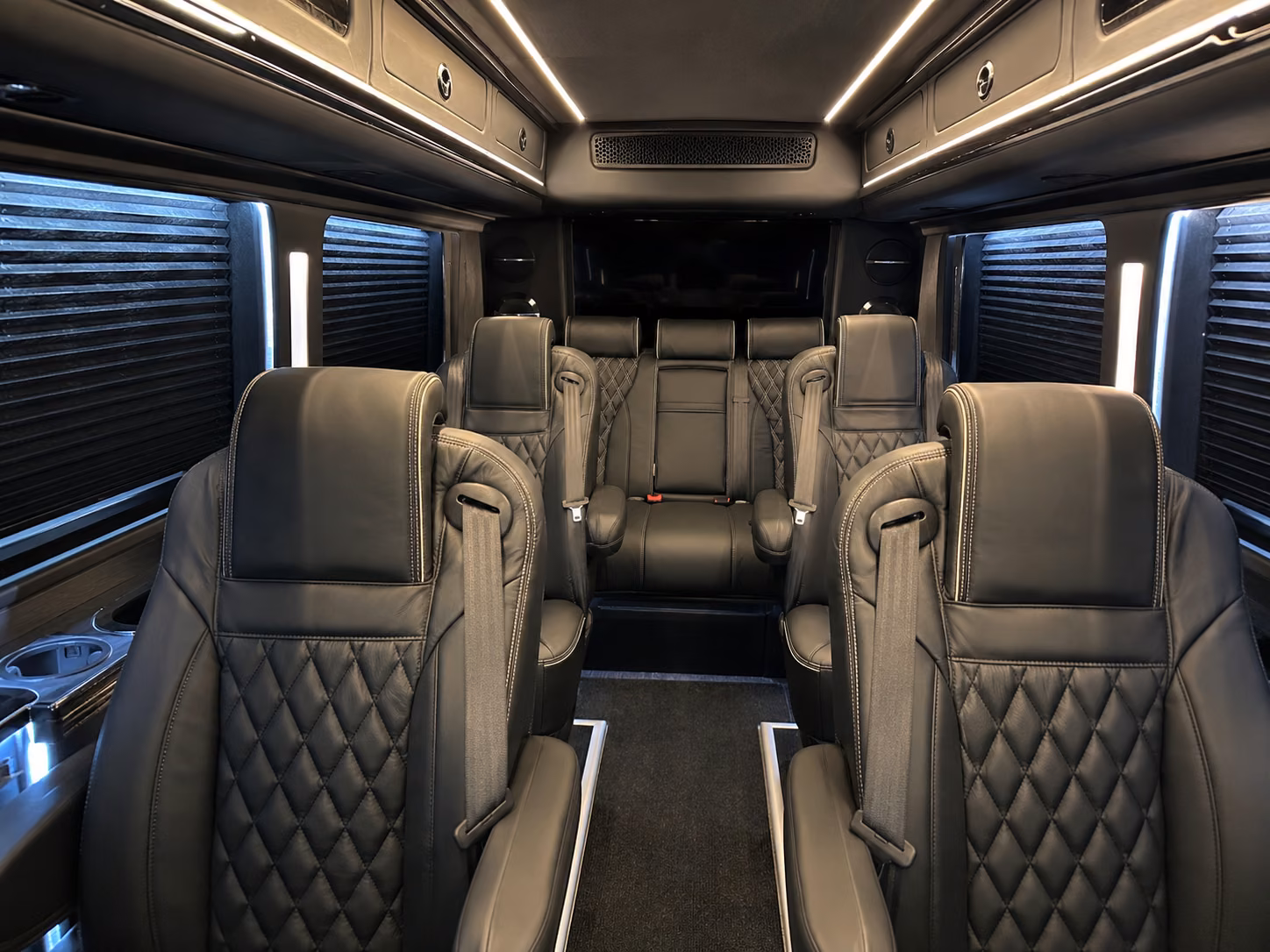 fresno 8 passenger sprinter van inside