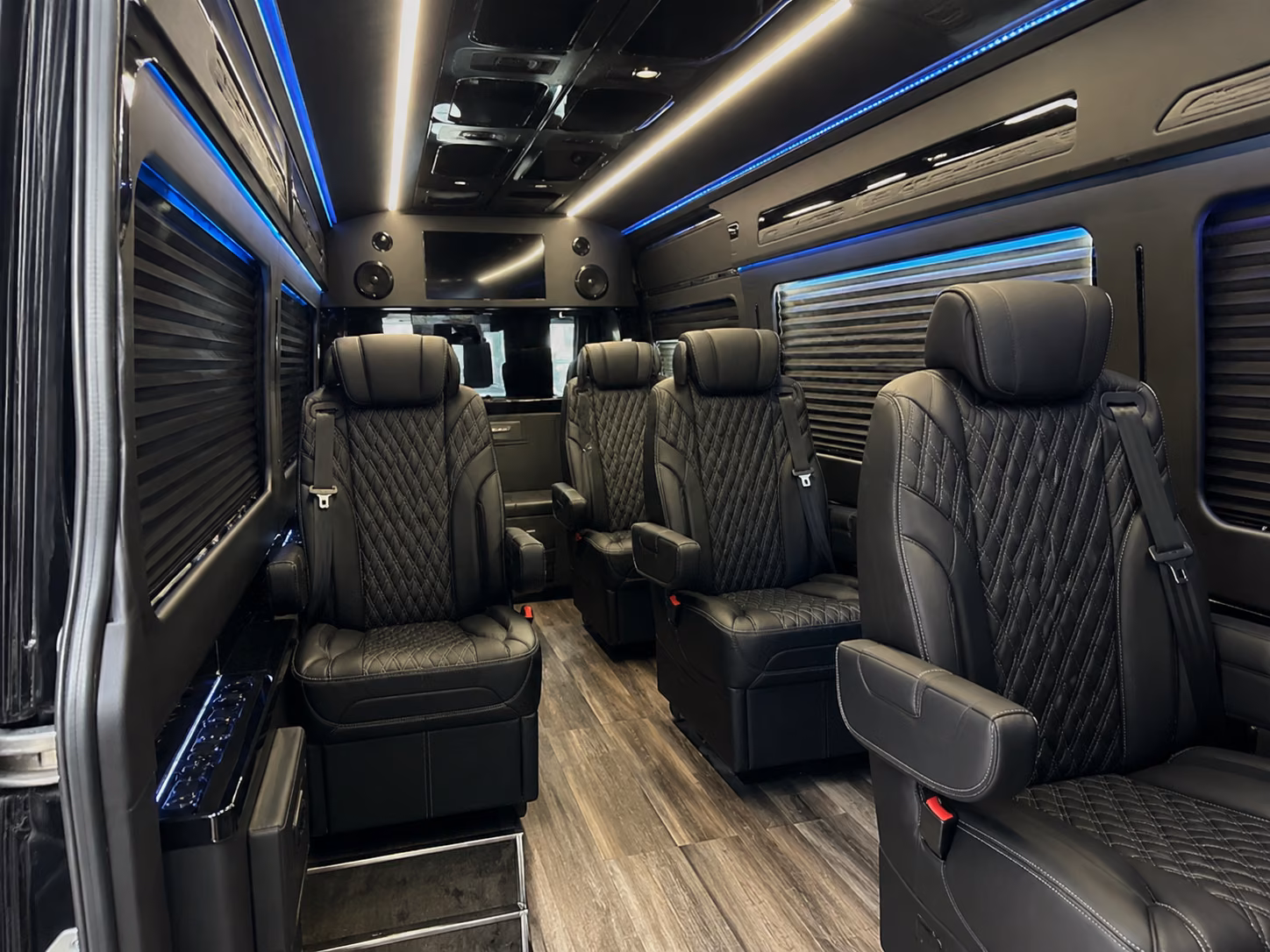 fresno 8 passenger sprinter van interior