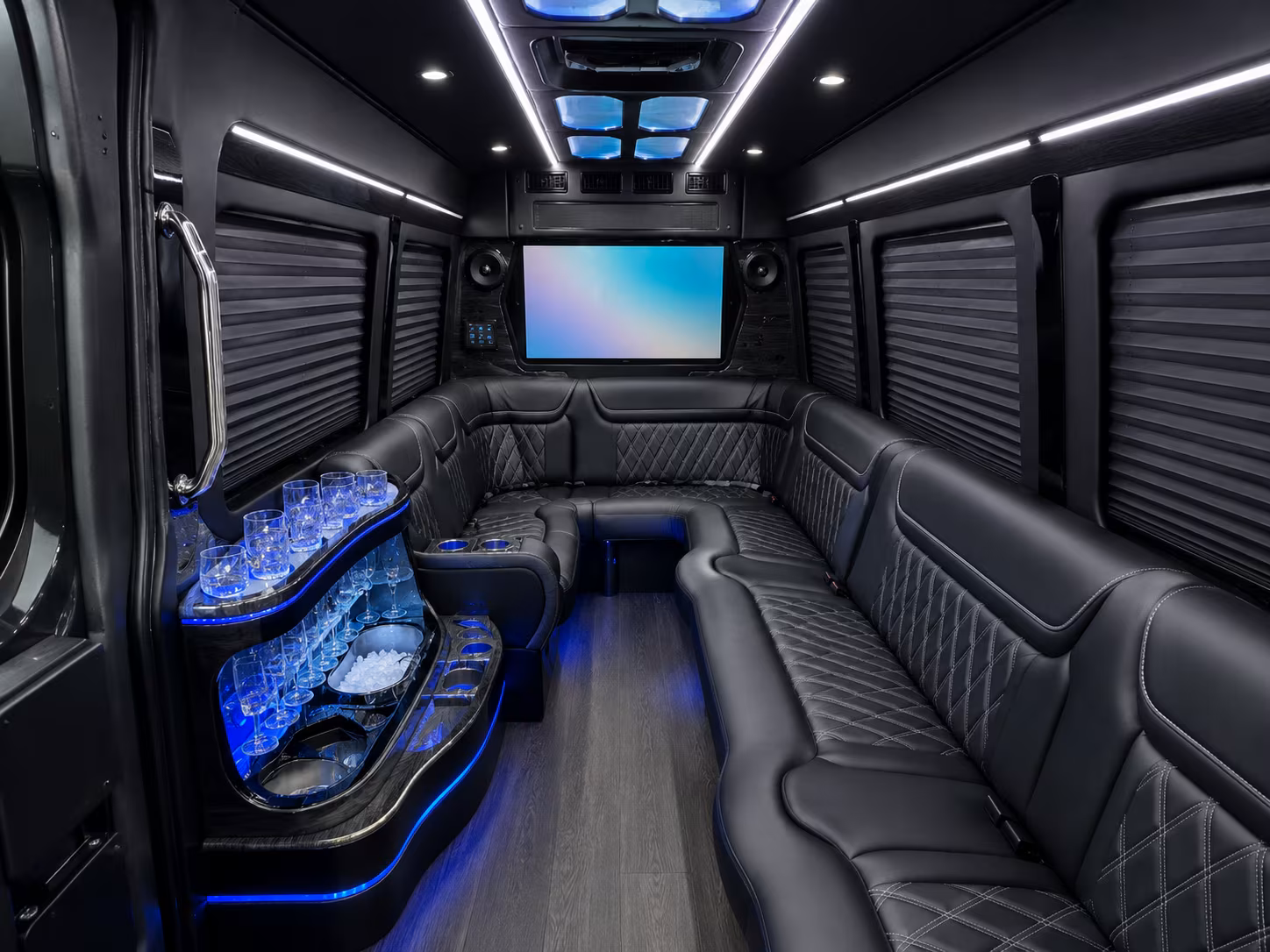 fresno sprinter limousine inside